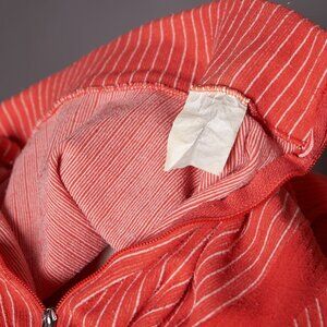 1970s Retro Zip Up Mod Red Romper Top